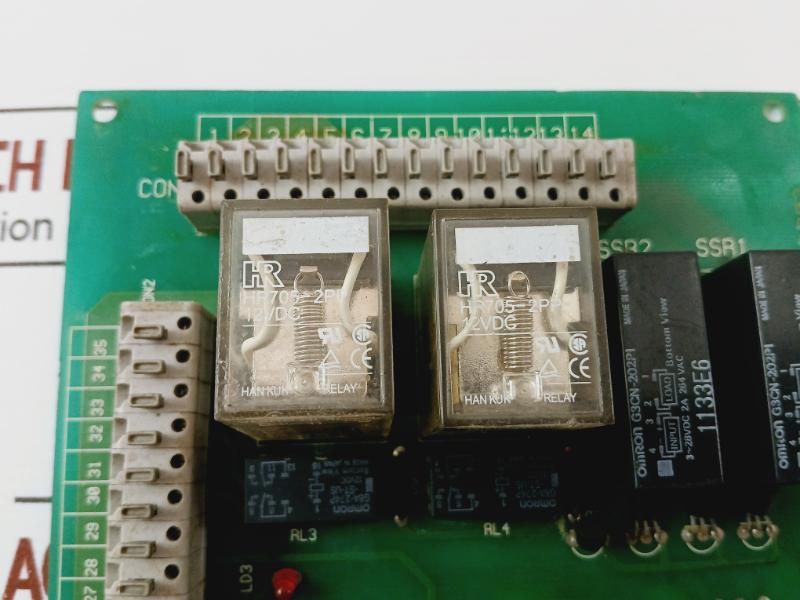 Yoo Won Pc-2002 Top View Filter Control Printed Circuit Board