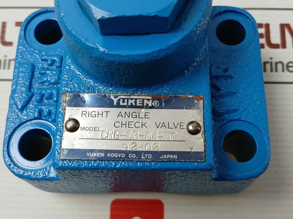 Yuken Right Angle Check Valve Model: Crg-03-04-50