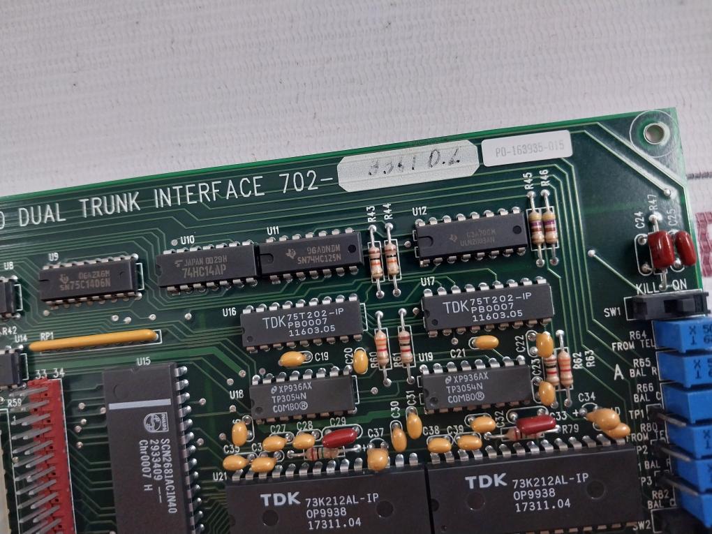 Zetron 702-9361D.2 Pcb For Dual Trunk Interface 94V-0 410-9122D