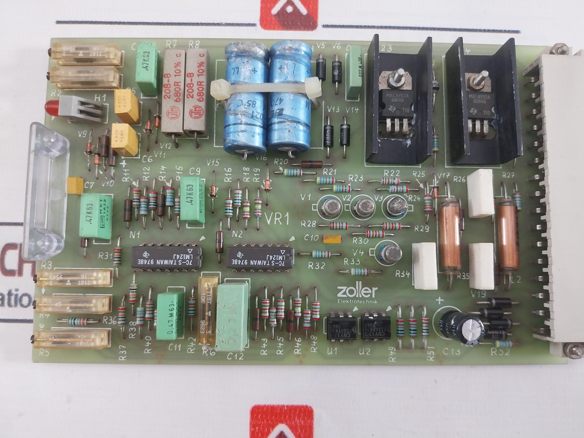 Zoller Elektrotechnik Vr1 Printed Circuit Board Used