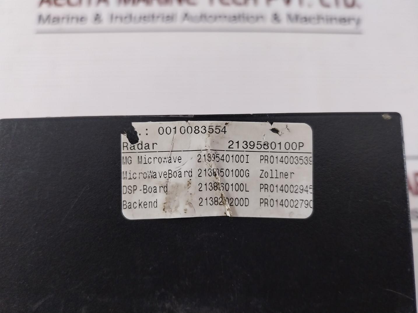 Zollner 2139580100 Radar Sensor Module 2138850100G 2Mv02 94V-0 T27893