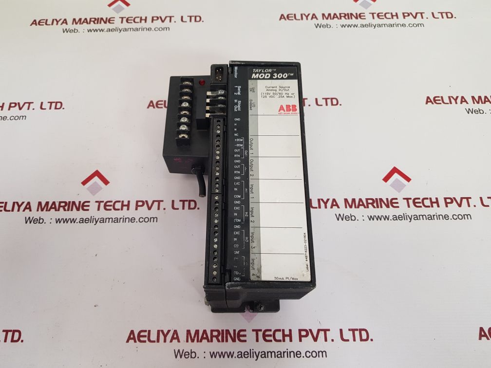 Abb Taylor Mod 300 6231Bp10930C-k Analog In/ Out Module With 6231Bp10920C-k