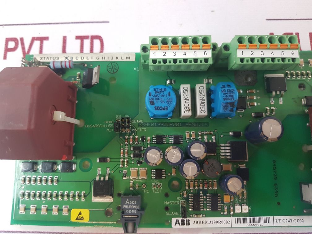 Abb 3Bhe013300P201 Amplifier Board 3Bhe013299R0002, 3Bhe013300P104