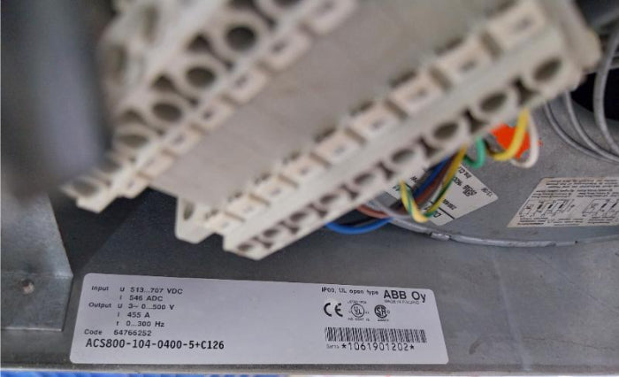Abb Acs800-104-0400-5+C126 Inverter Drive Module 513-707 Vdc 546 Adc 64791745C
