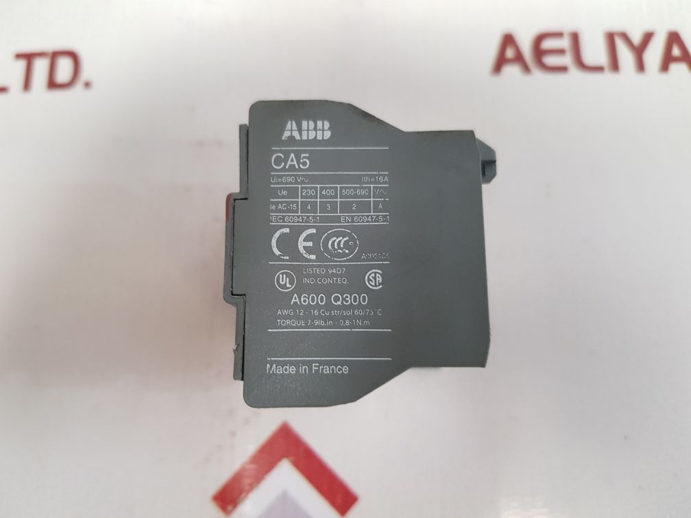 Lot of 2X ABB CA5-22E Auxiliary Contact Block 16A 690V