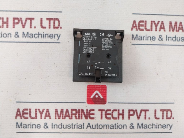 Abb Cal 16-11B Auxiliary Contact Sk829002-b