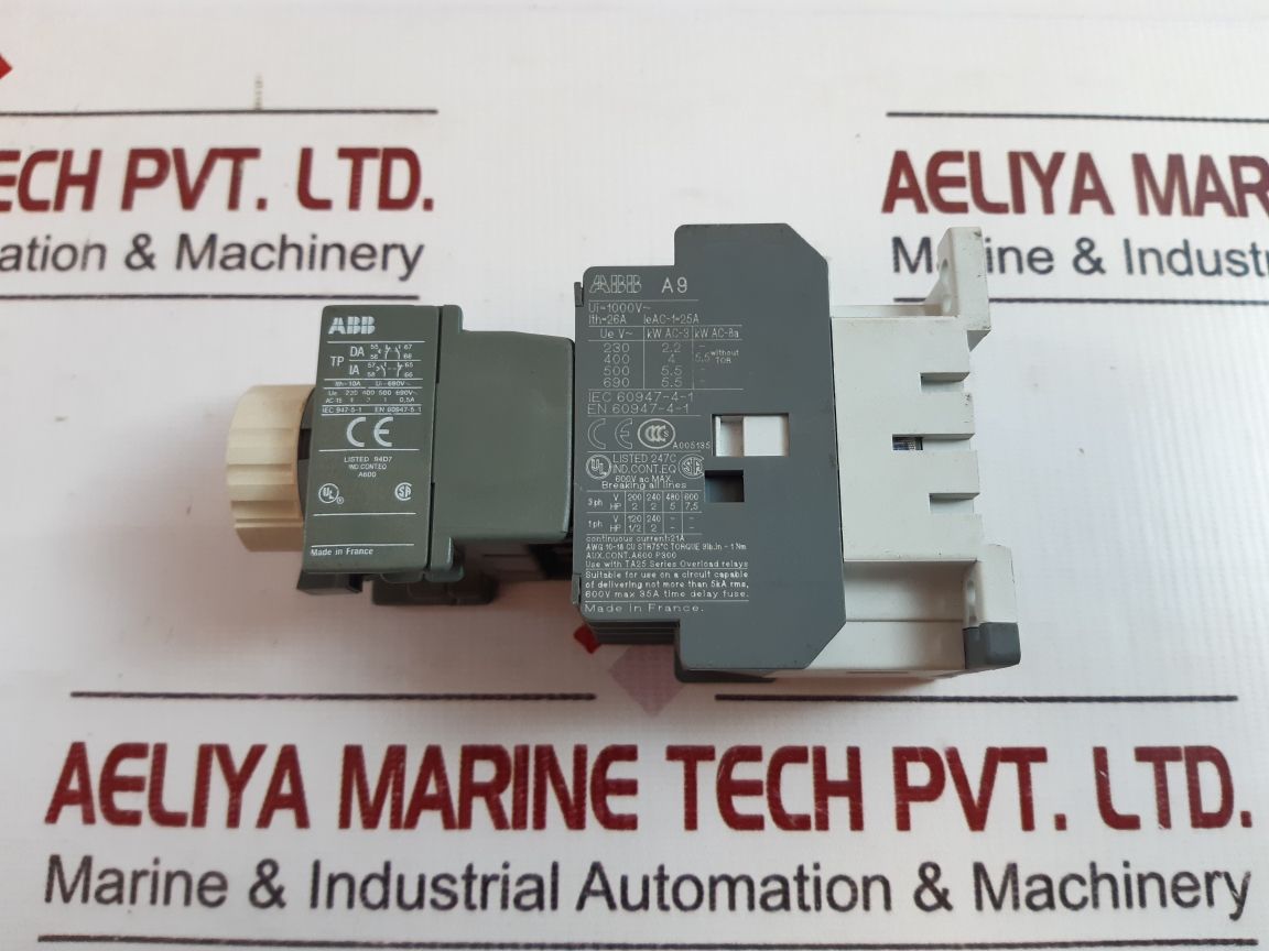 ABB TP 40DA Timer Block with A9 Contactor Relay