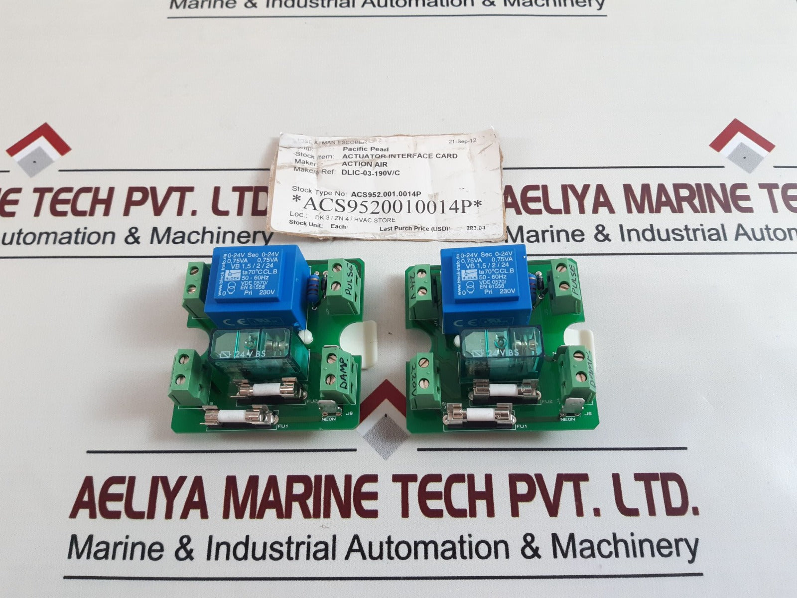 Action Air DLIC-03-190V/C Type-ACS9520010014P Actuator Interface Card