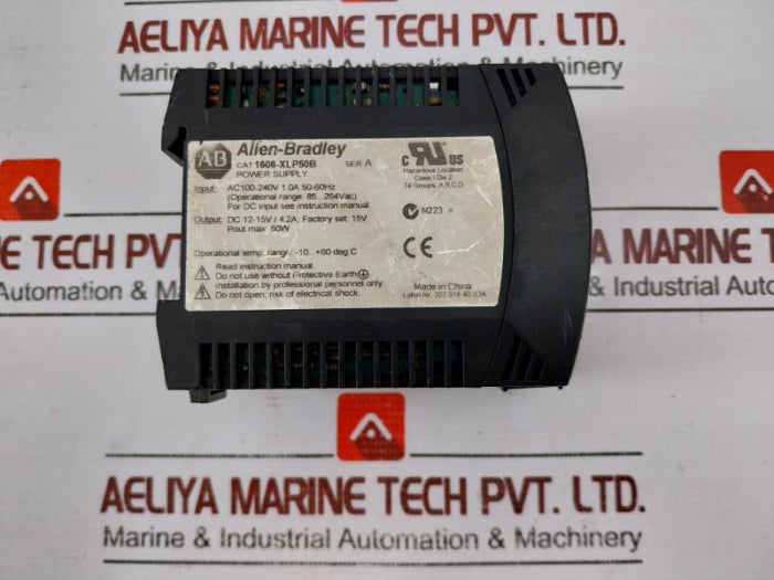 Allen-bradley 1606-xlp50B Power Supply Module 85-264Vac Ser A 12-15V Ac 100-240V