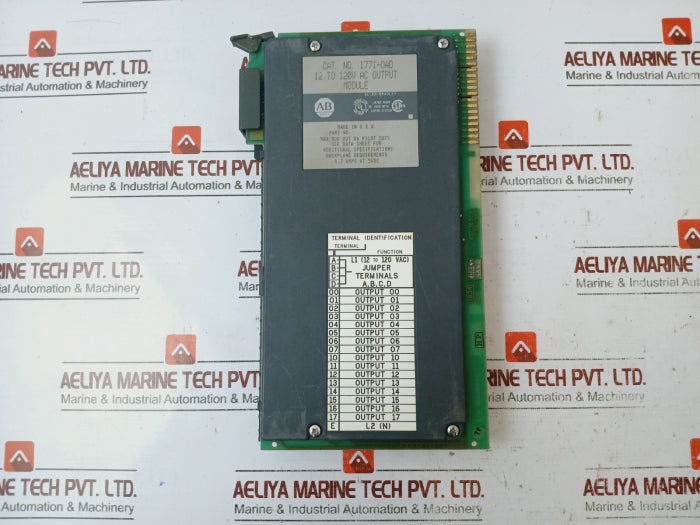 Allen-bradley 1771-0ad 16 Point Output Module 12-120v Ac