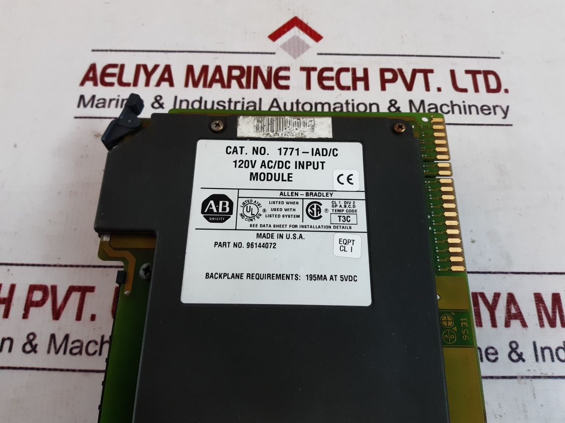 Allen-bradley 1771-IAD/C 120V AC/DC input module 96144072