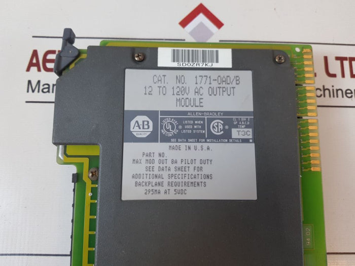Allen-bradley 1771-0ad/b output module