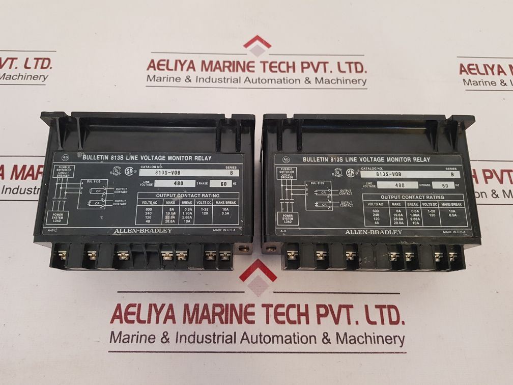 Allen-Bradley 813S-V0B/813S-VOB Bulletin 813S Line Voltage Monitor Relay