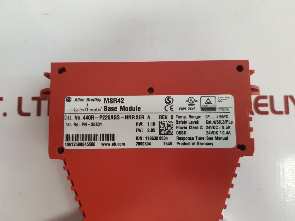 Allen-bradley Msr42 Guard Master 440R-p226Ags-nnr Base Module