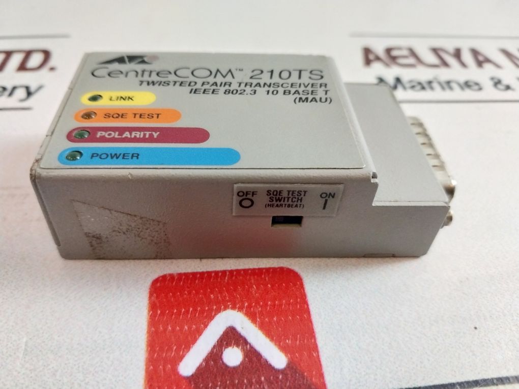 Allied Telesyn At-210Ts Centrecom Twisted Pair Transceiver 12Vdc