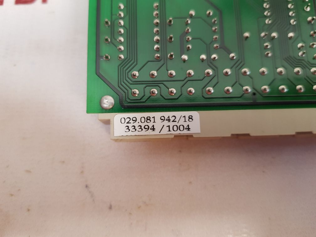 Alstom 029.081 942 insert card 029.081 942/18