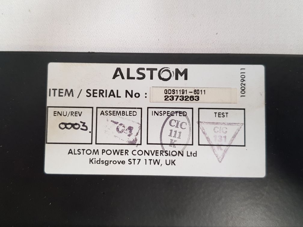 Alstom Gds1191-6011 Pc Board 20X4506/10D