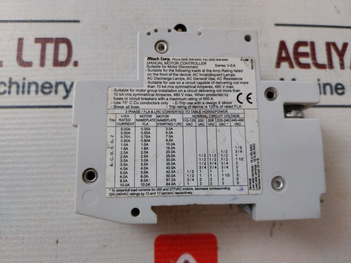 Altech D5A Manual Motor Controller 10Ka 415V