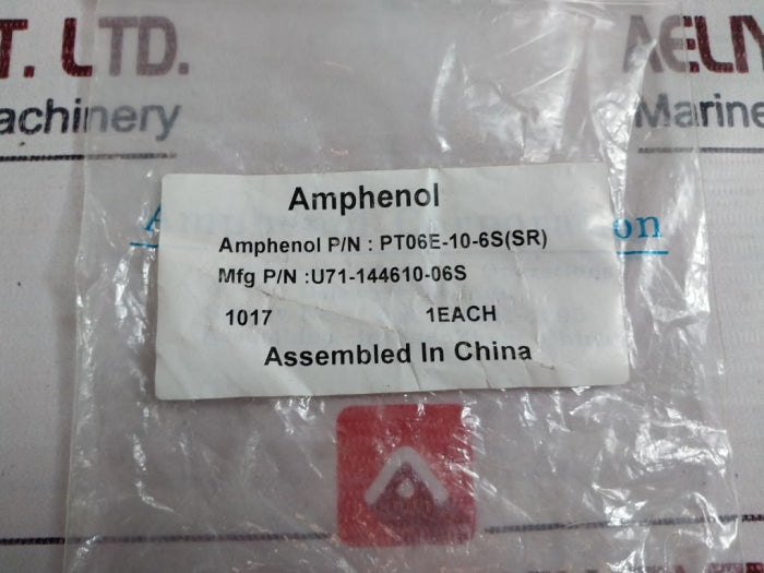 Amphenol Pt06E-10-6S(Sr) Circular Connector Socket U71-144610-06S