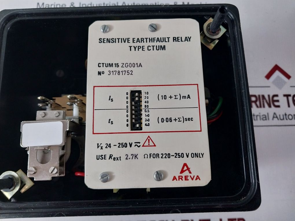 Areva Ctum 15 Zg001A Sensitive Earth Fault Relay 220-250 V