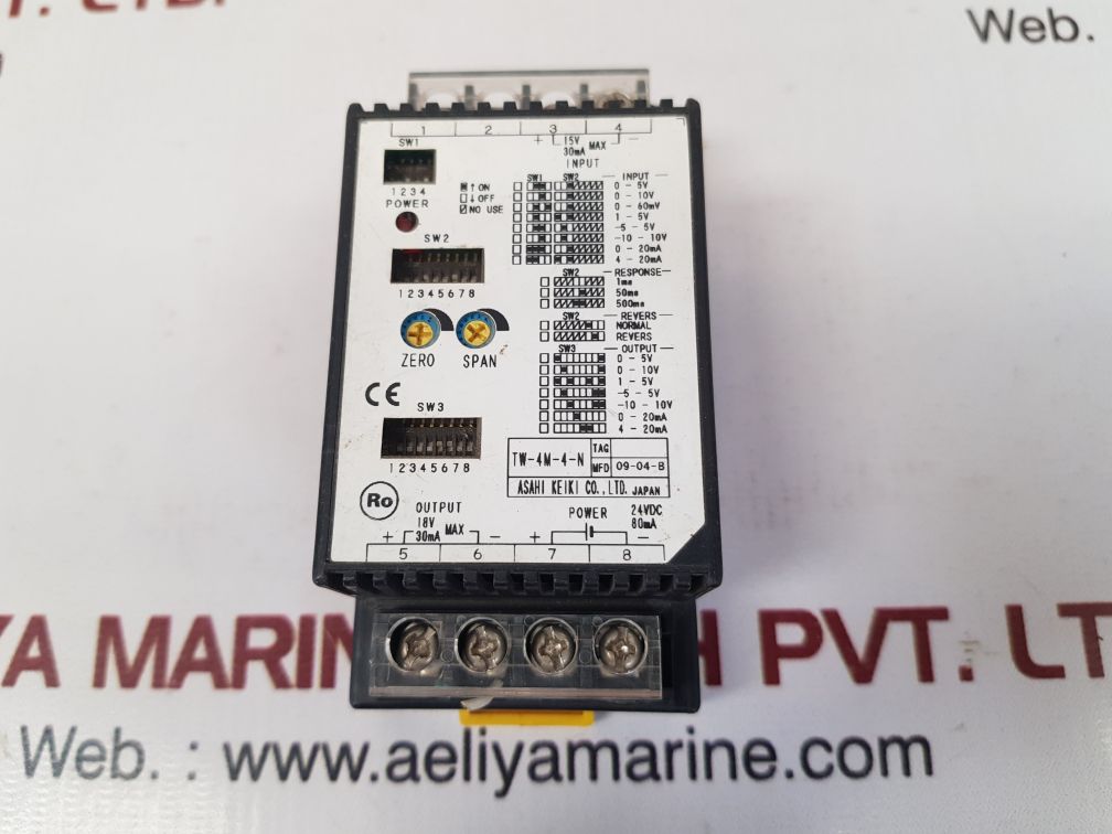 Asahi Keiki Tw-4M-4-n Programmable Controller 15V 30Ma Mfd 09-04-b