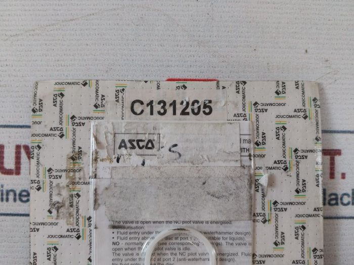 Asco C131205 Joucomatic Valve Rebiuld Kit