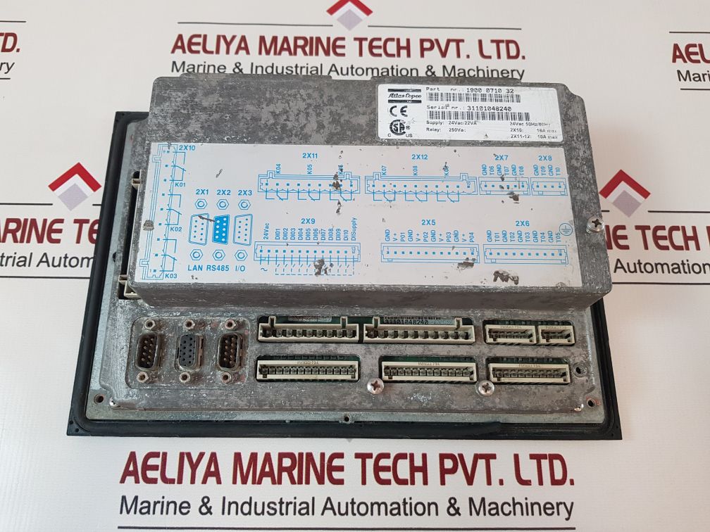 Atlas Copco 1900 0710 32 Elektronikon Compressor Controller 24Vac/22Va 50Hz/60Hz