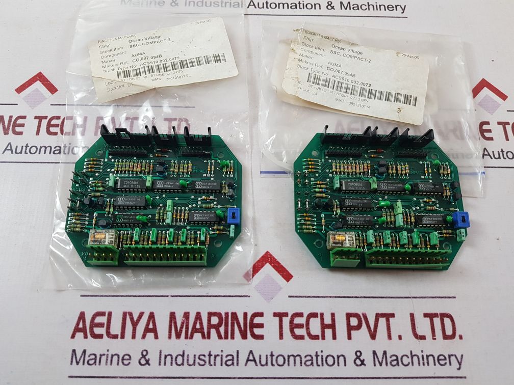 Auma C0.007.094B Pcb Card Ssc-compact/2 Acs910.002.0072