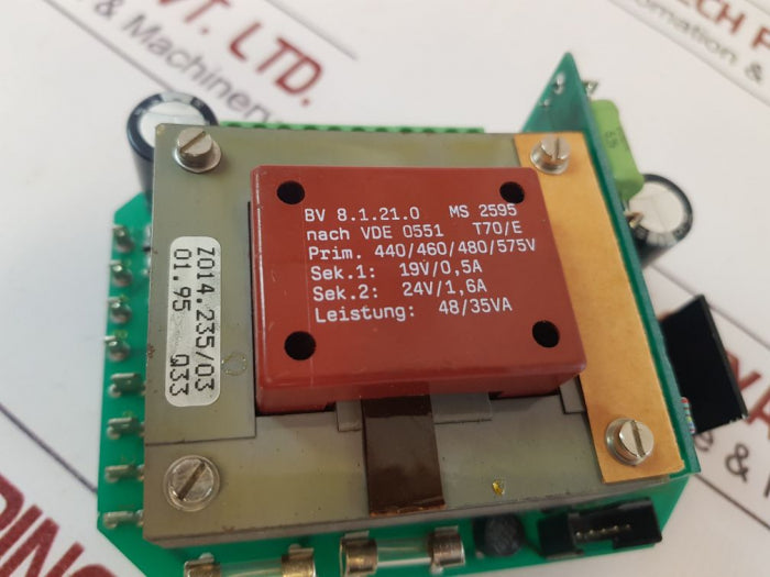 Auma Z014.235/03 Power Supply Module 19V/0,5A 48/35Va