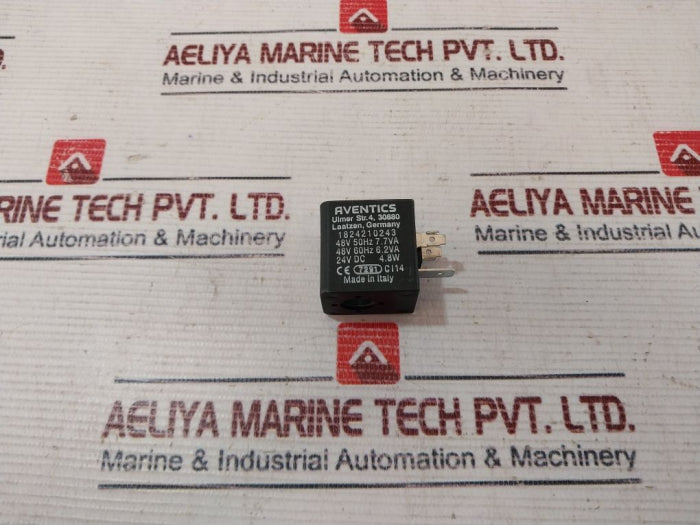 Aventics 1824210243 Solenoid Valve Coil 24Vdc 4.8W