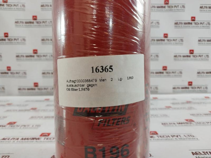 Baldwin B196 Spin-on Lube Filter 10051507361