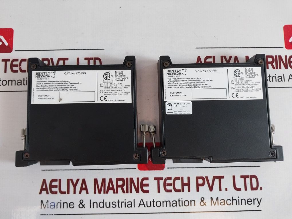 Bently Nevada 1701/15 Proximitor Input Monitor Rev C 138427-01 24Vdc 05F00Aay 20