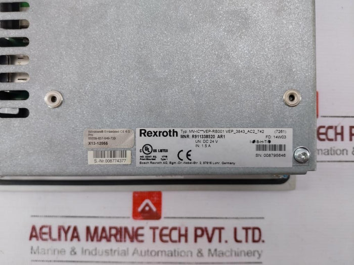 Bosch Rexroth Mv-ic**Vep-rb001 Vep_3843_Ac2_742Hmi Screen Panel