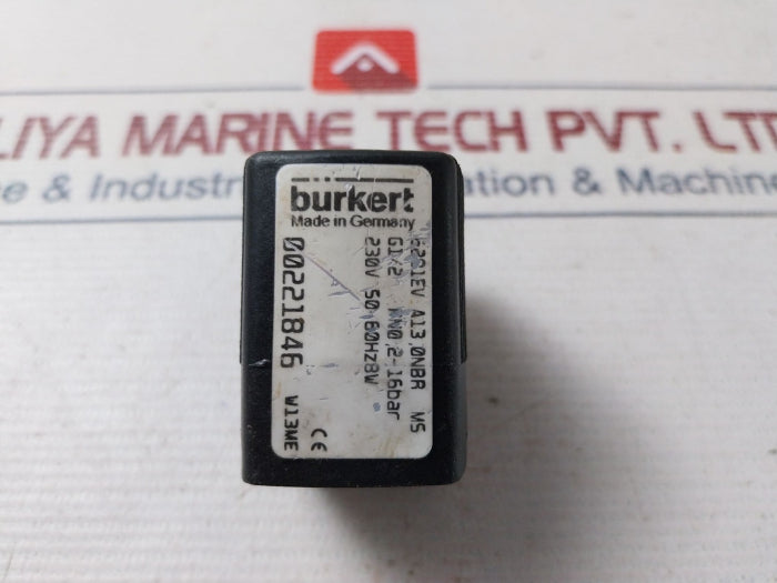 Burkert 6281EV A13, 0NBR MS Solenoid Valve 230V 50-60Hz 8W