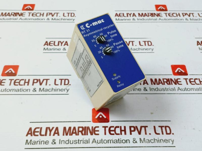 C-mac Rt31-2-1-120-m2 Time Relay 2 Pole 5A 250Vac 120Vac