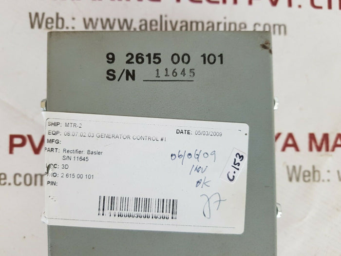Basler 2 615 00 101 generator control