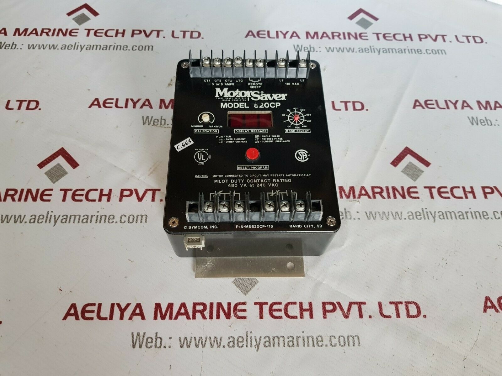 Symcom 520cp-115 motor saver 3phase electric motor protector
