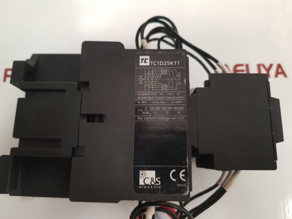 C&S Tc1 D.K Capacitor Tc1D25K11 Switching Contactor - Aeliya Marine Tech