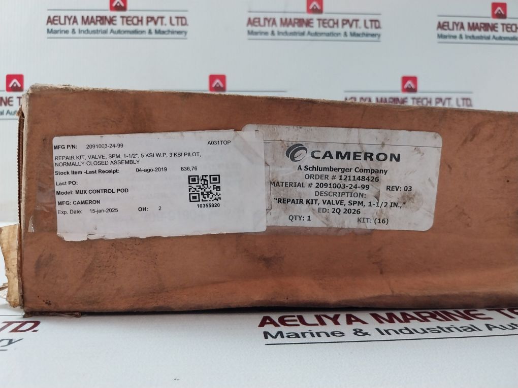 Cameron 2091003-24-99 3 Ksi Pilot Normally Closed Assembly Valve Repair Kit