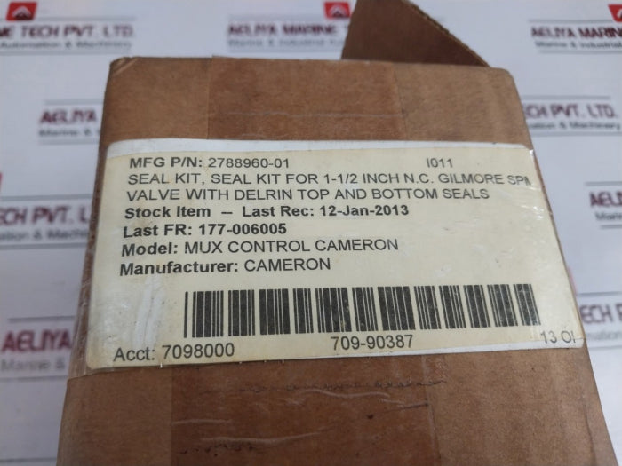 Cameron 2725827-08-01-99 Valve Repair Kit 1/2" Spm With Block