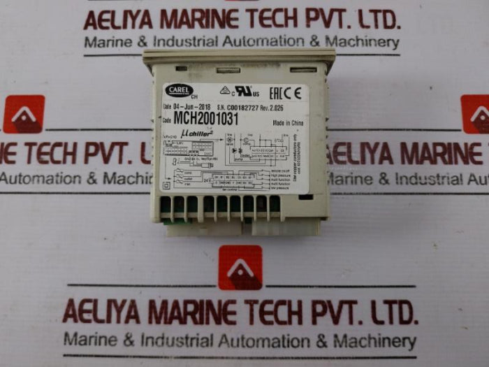 Carel Mch2001031 Chiller Temperature Controller Rev 2.026