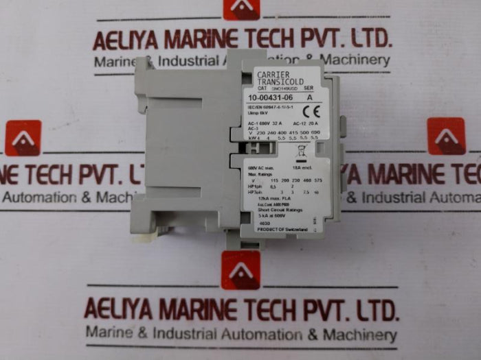 Carrier Transicold 10-00431-06 Contactor 12amp Ac-3 600v, Ser: A