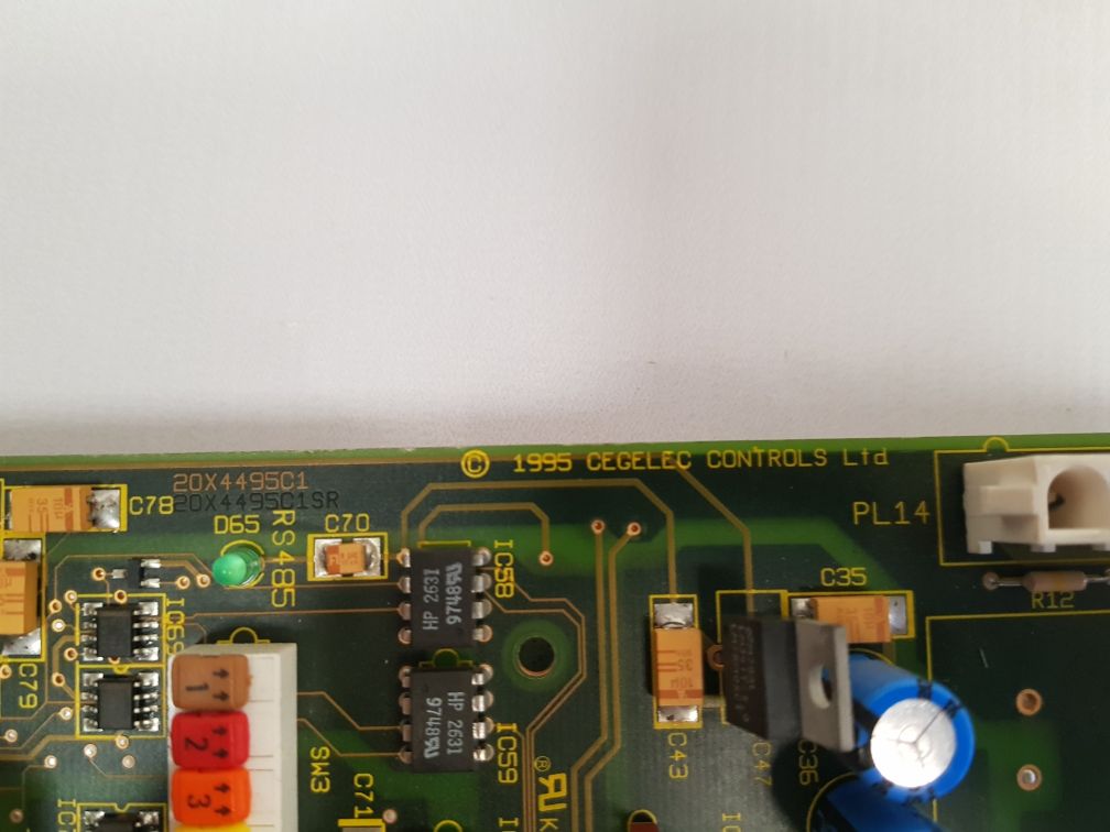 Cegelec 20X4454A1L Sigma Customer I/O Panel Gds1004-4002