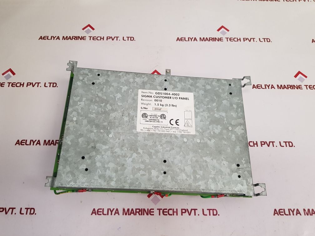 Cegelec Gds1004-4002 Sigma Customer I/O Panel 20X4454A1L