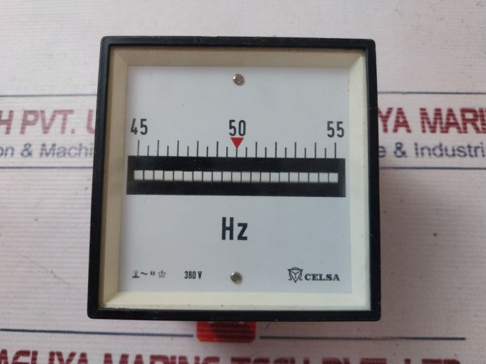 Celsa 45-55 Hz Frequency Counter Meter 380V