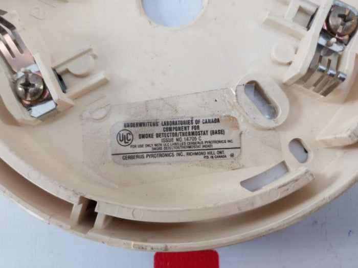 Cerberus Pyrotronics 595-187376 Smoke Detector Thermostat Base Unit