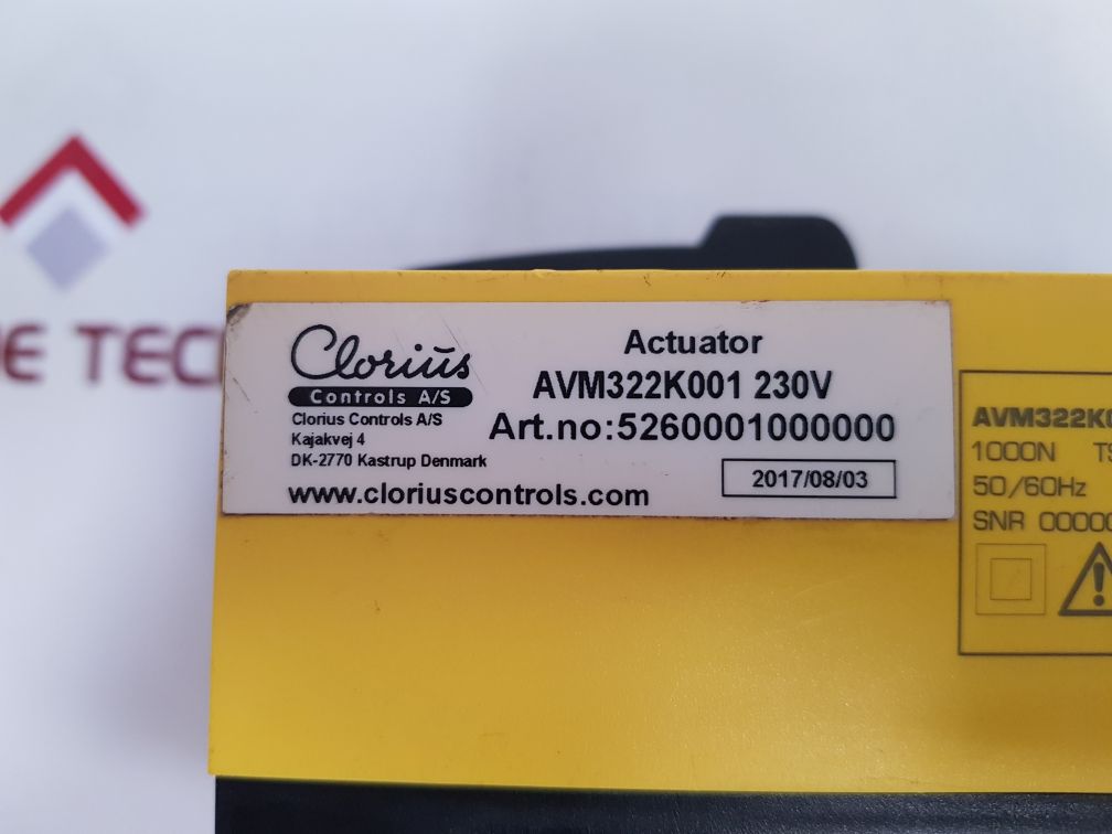Clorius Controls Avm322K001 Linear Actuator 230Vac 1000N Ip54