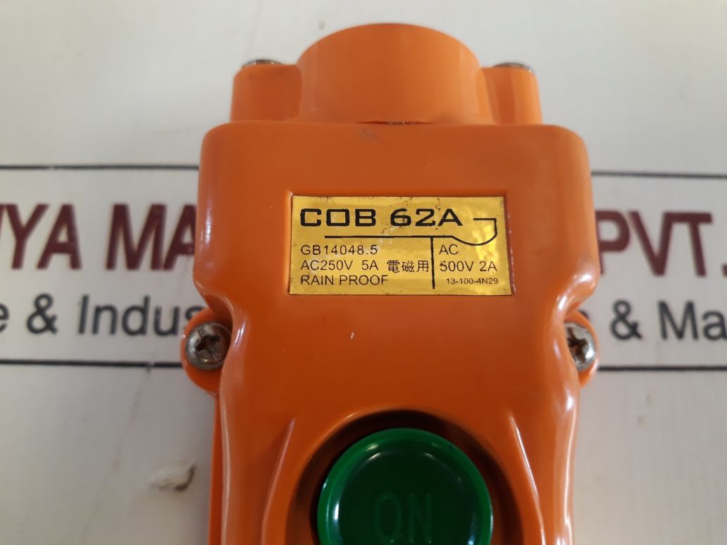 Cob 62A Remote Control Pendant Gb14048.5