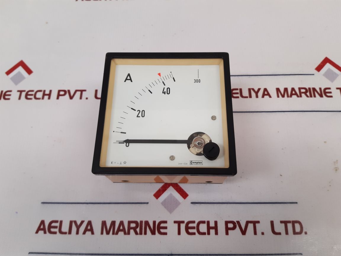 Crompton 244-026G Ammeter 0-40 A 300 Used
