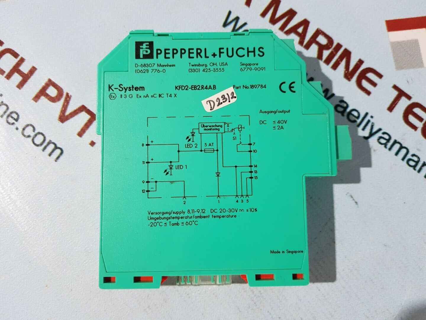 Pepperl+Fuchs Kfd2-eb2.R4A.B Power Feed Module 189784 New